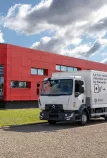 Retrofitted truck voor het design center in Lyon