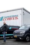Twee Renault Trucks Trafics voor A van Veen
