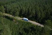 ZE demo Consortium in het bos - dronebeeld