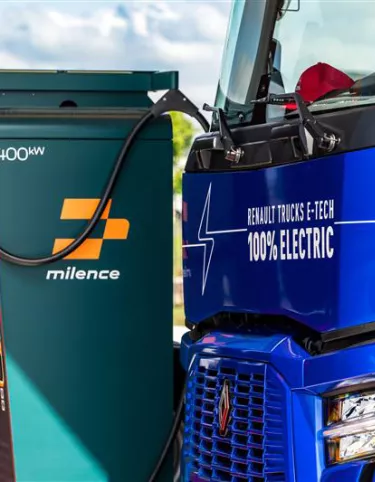 E-Tech T bij Milence laadstation