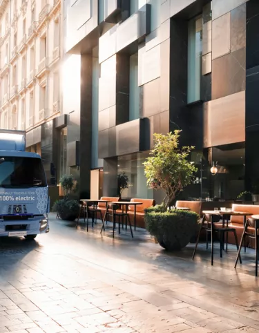 Renault Trucks E-Tech D14 in stad