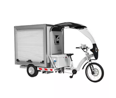 Cargobike met rolluik